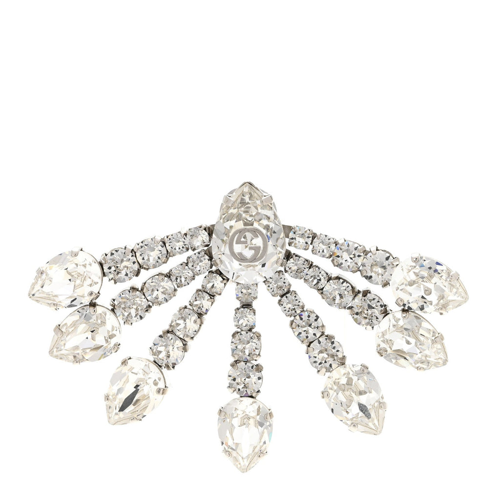 Gucci Crystal Single Earring Silver