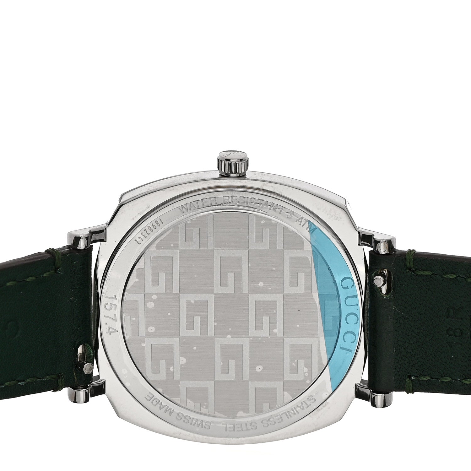 Gucci Stainless Steel Calfskin 35mm Grip Quartz Watch Green