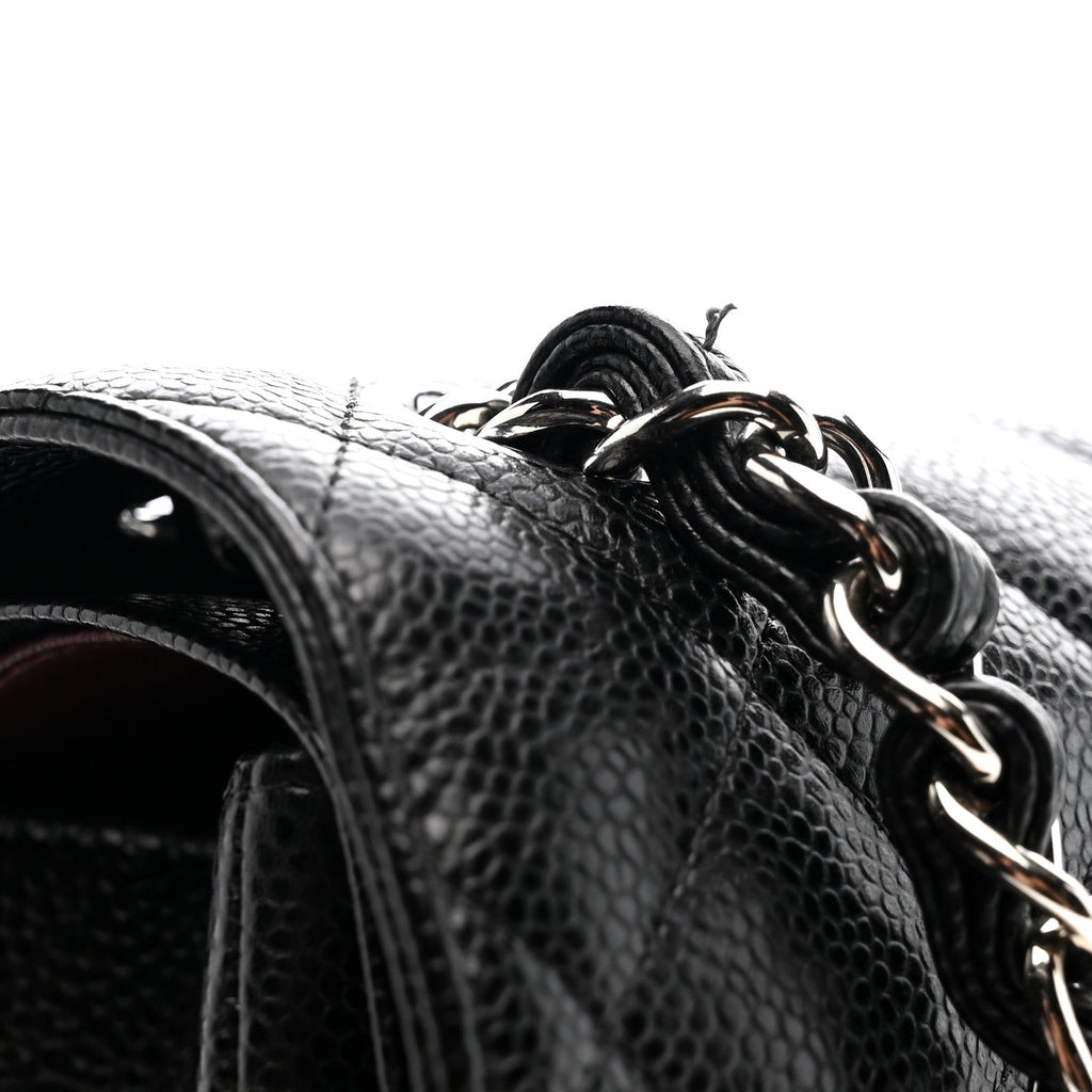 Chanel Caviar Quilted Jumbo Double Flap Black