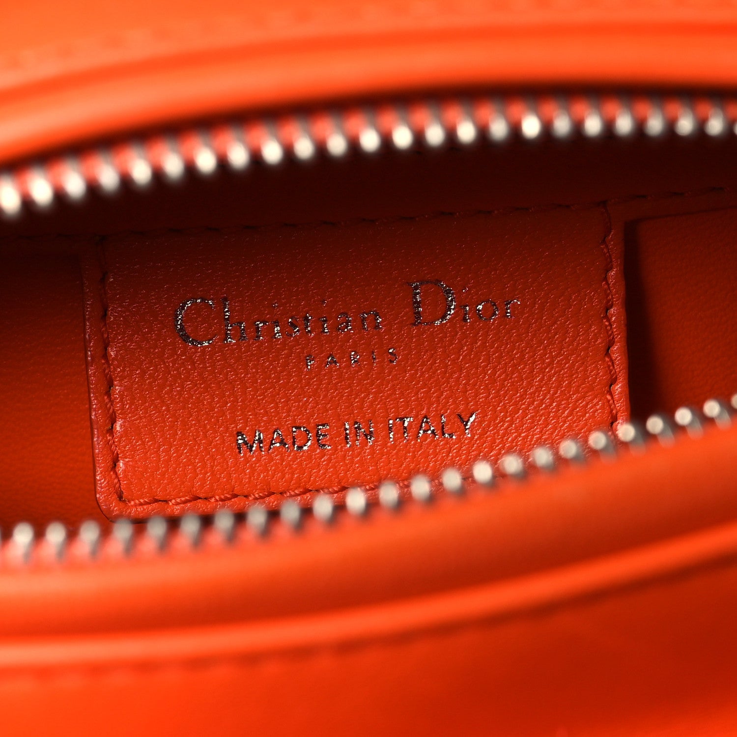 Christian Dior Tweed Medium Lady Dior  Orange Multicolor