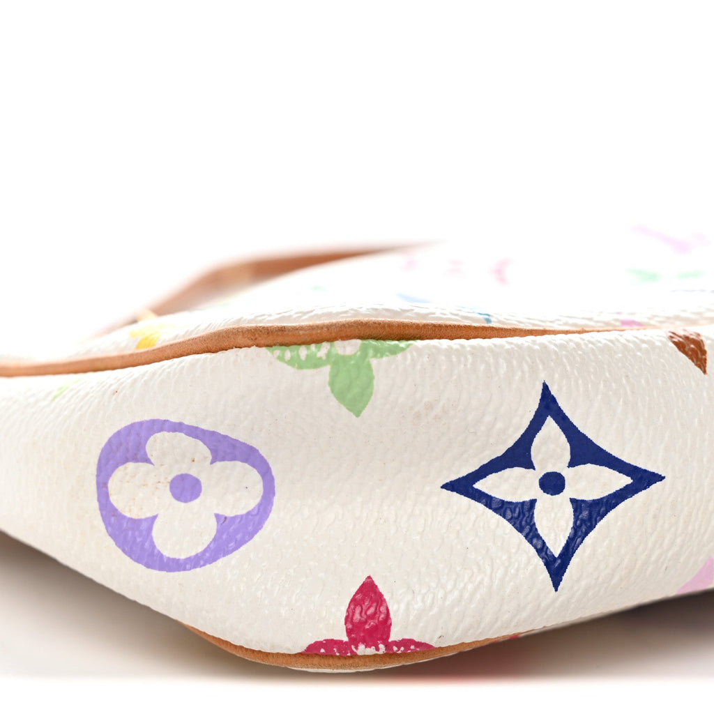 Louis Vuitton Monogram Multicolor Pochette Accessories White