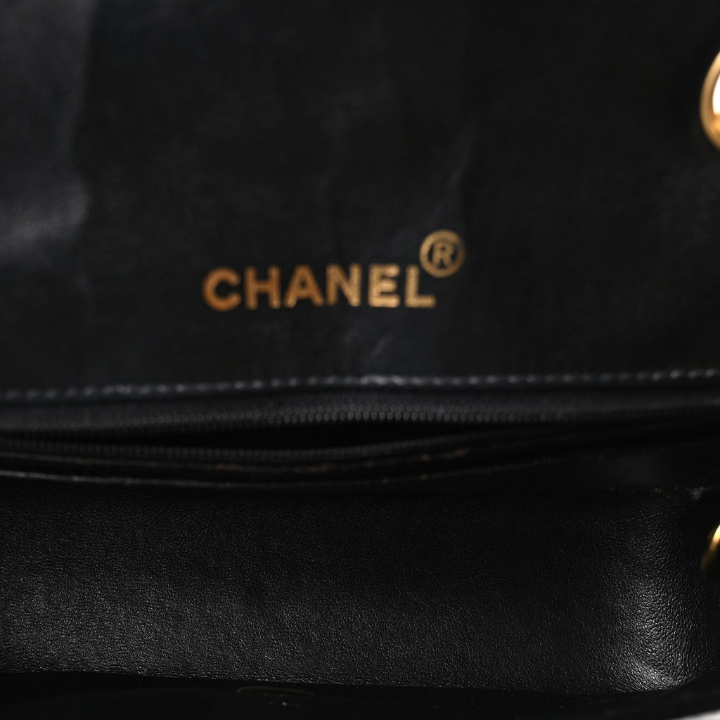 Chanel Patent Quilted Small Diana Flap Black