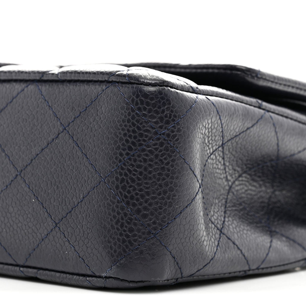 Chanel Caviar Quilted Medium Double Flap Navy