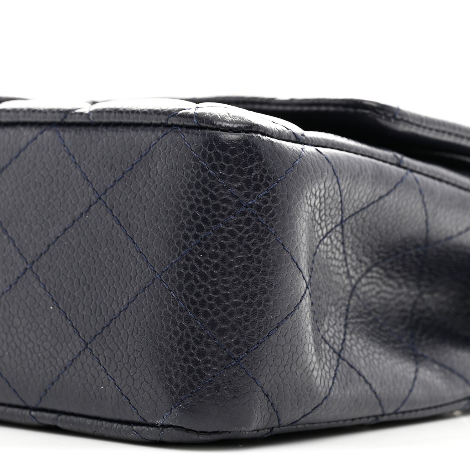 Chanel Caviar Quilted Medium Double Flap Navy