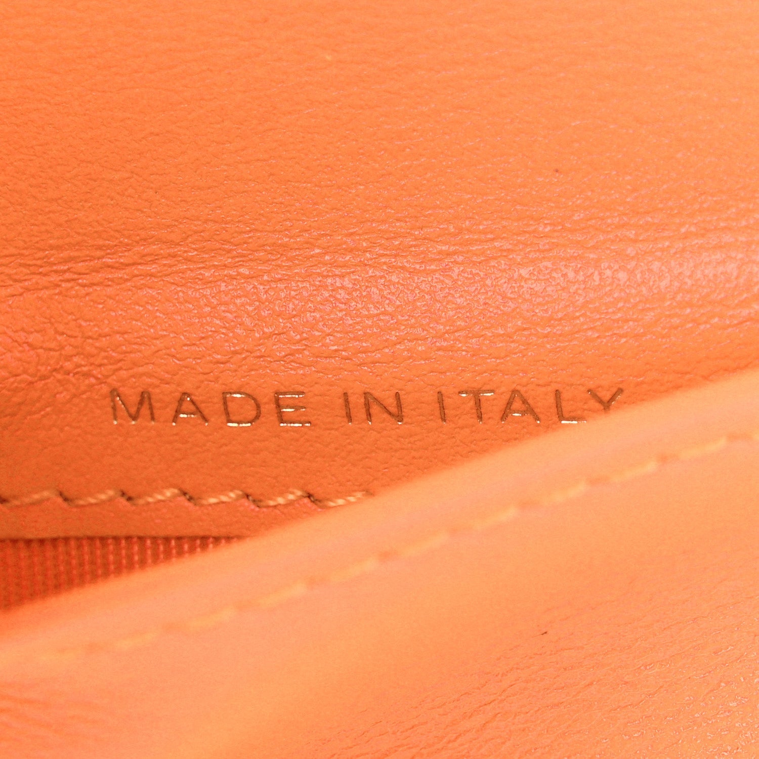 Goatskin Quilted Small Chanel 19 Flap Wallet Orange