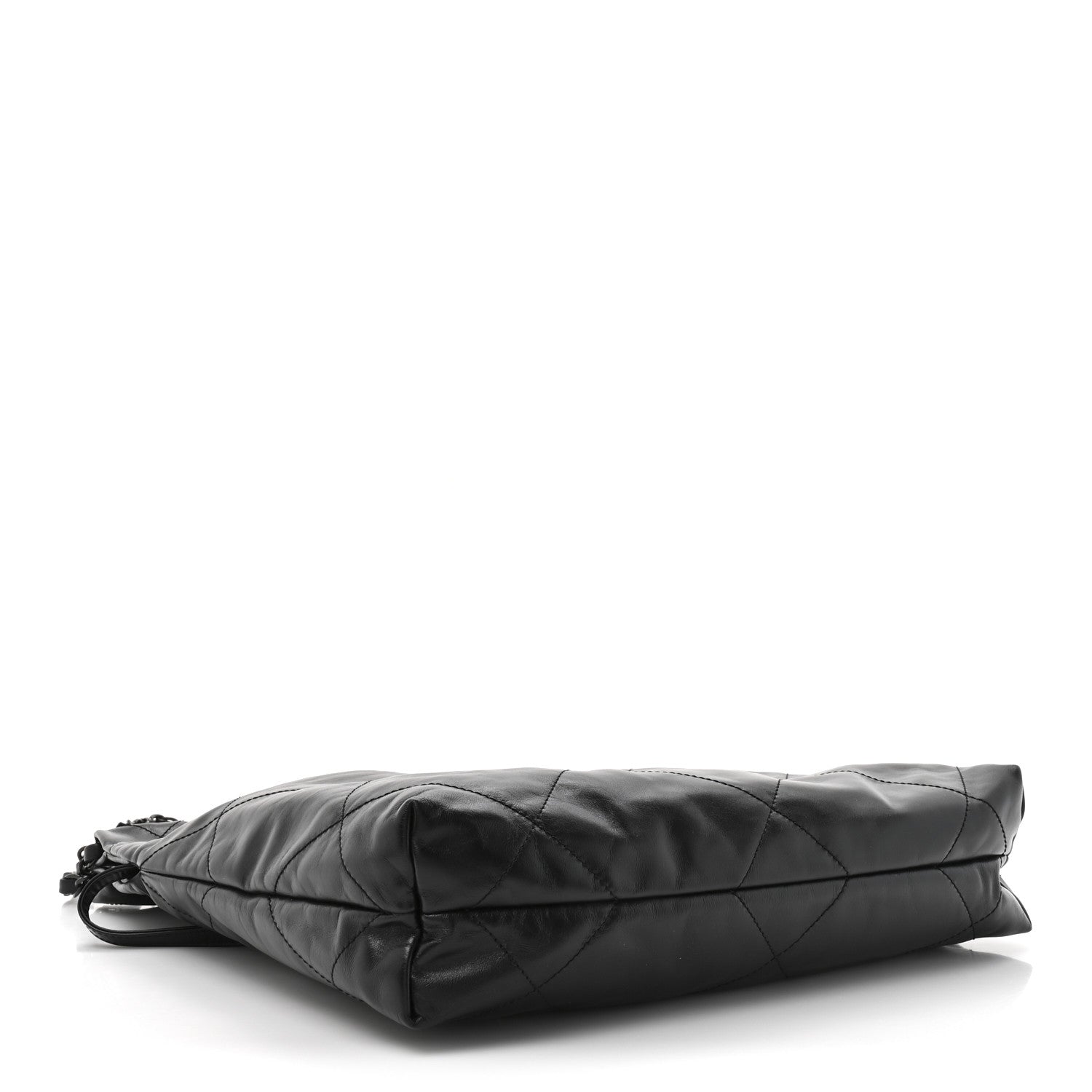 Chanel Shiny Calfskin Quilted Small Chanel 22 So Black