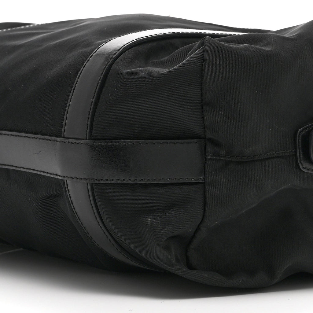 Prada Tessuto Nylon Saffiano Tote Black