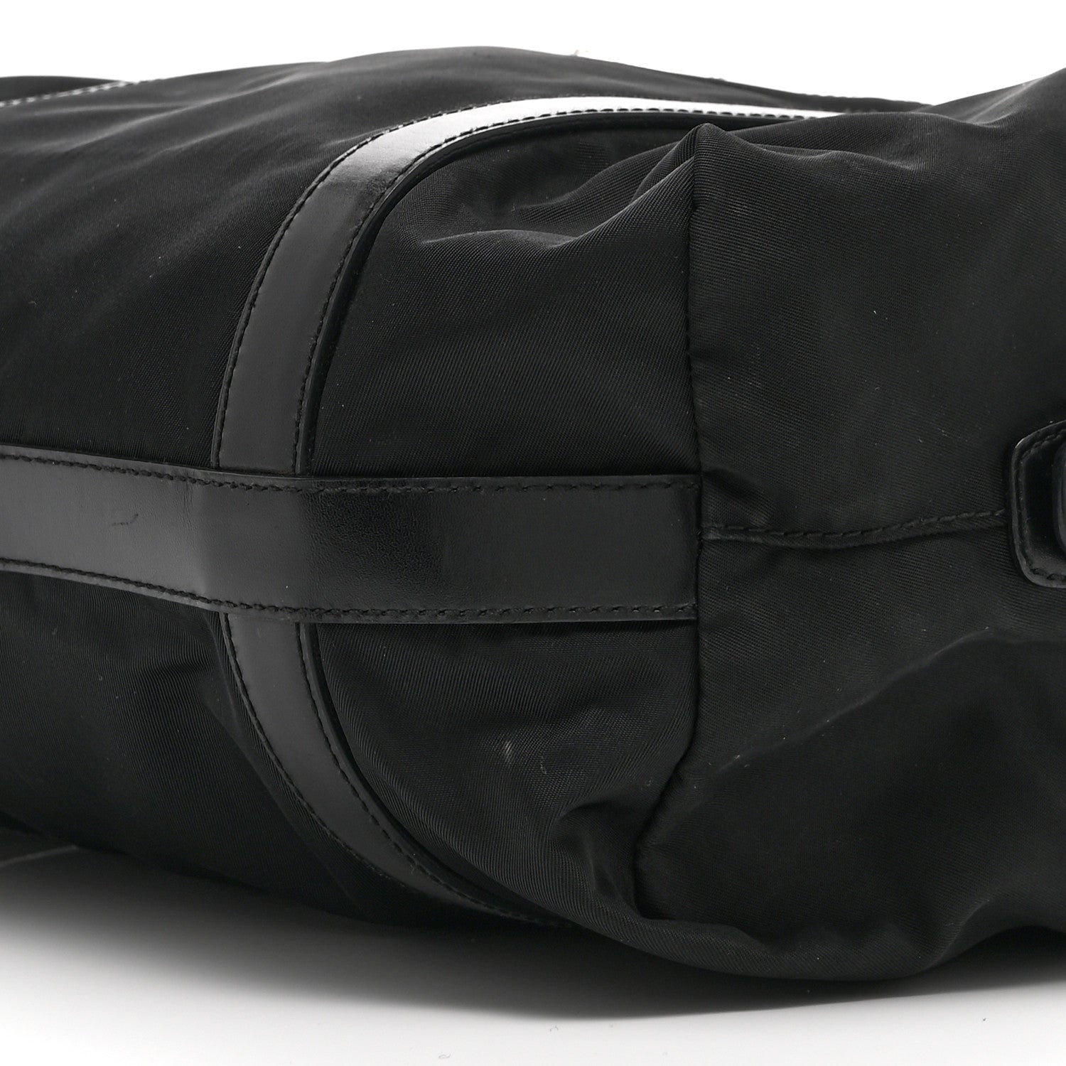 Prada Tessuto Nylon Saffiano Tote Black