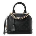 Louis Vuitton Monogram Ink Alma BB Black