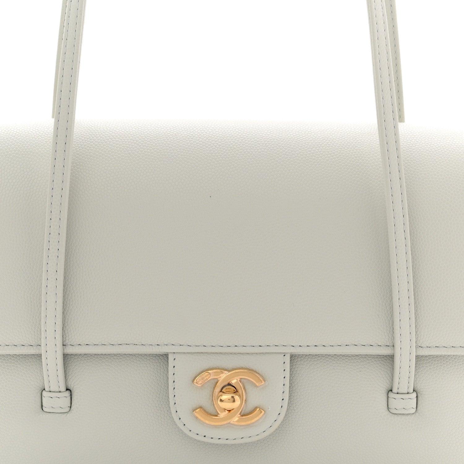 Chanel Shiny Caviar Preppy Coco Small Flap Light Green