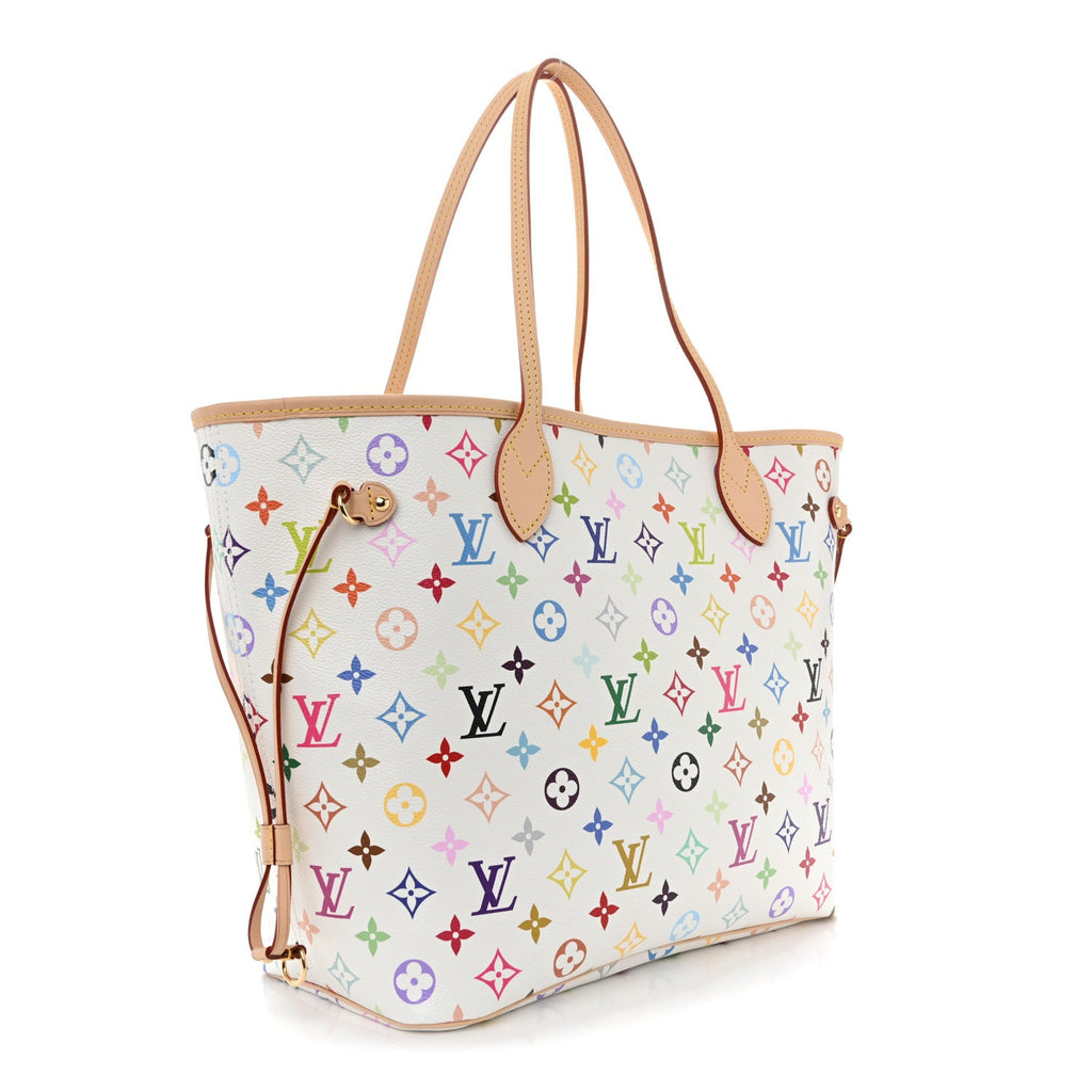 Louis Vuitton LV X TM Monogram Multicolor Neverfull MM White