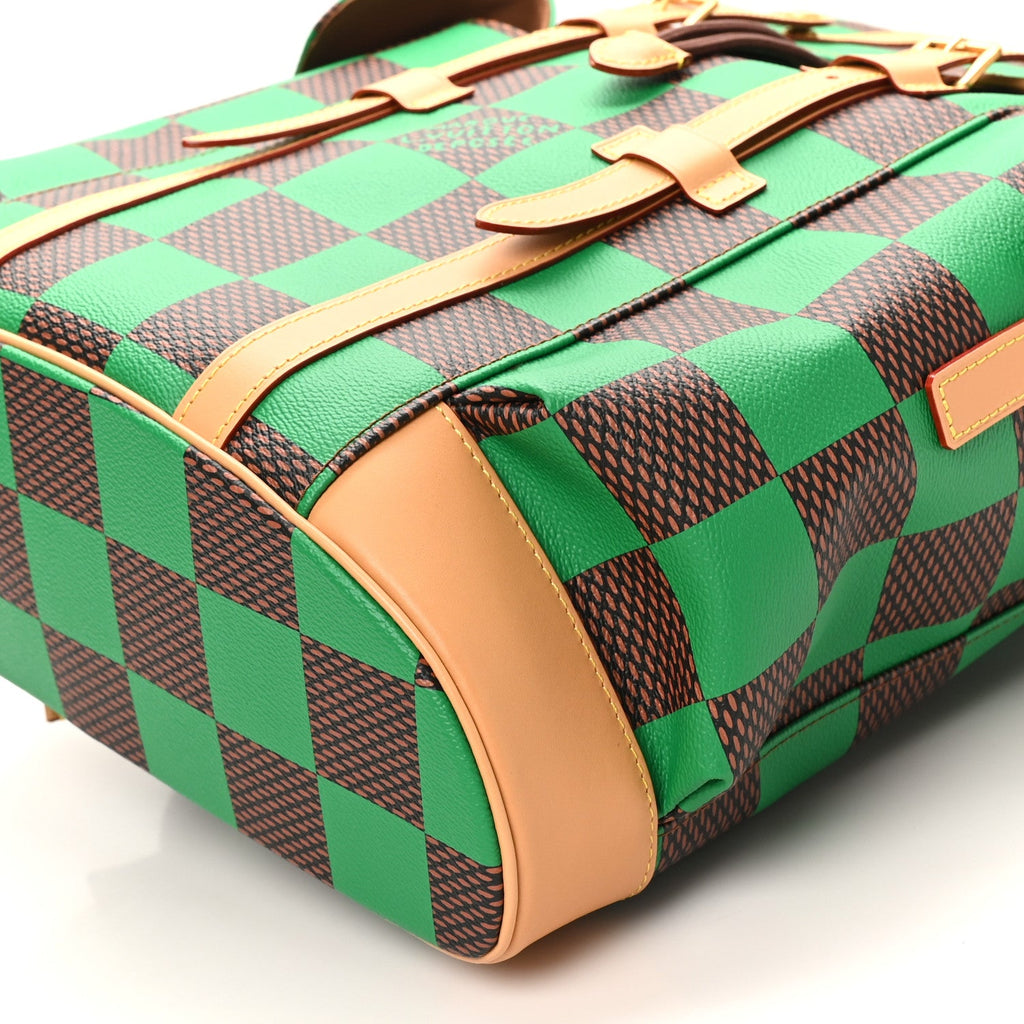 Louis Vuitton Damier Pop Christopher MM Backpack Green