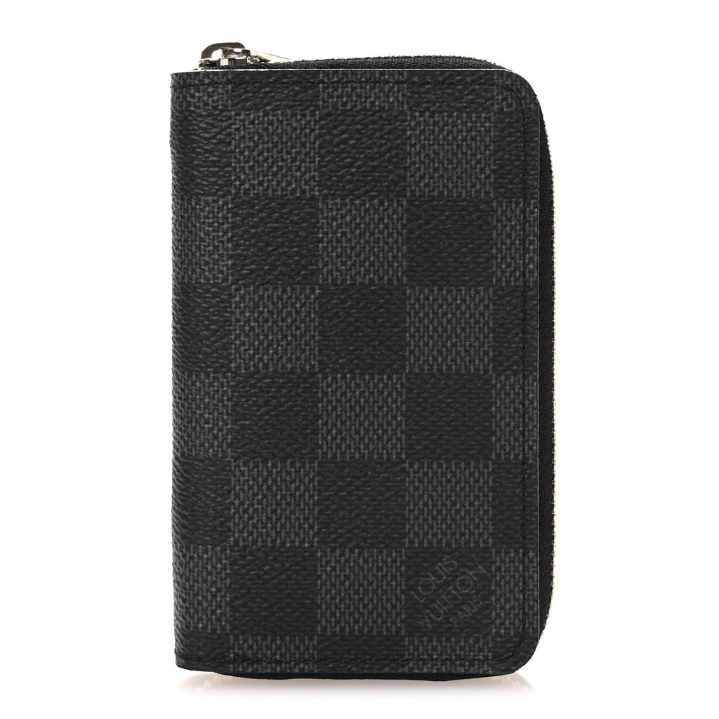Louis Vuitton Damier Graphite Zippy Coin Purse Vertical