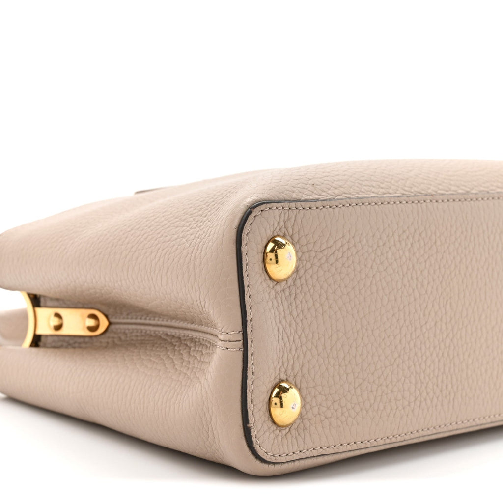 Louis Vuitton Taurillon Capucines BB Galet