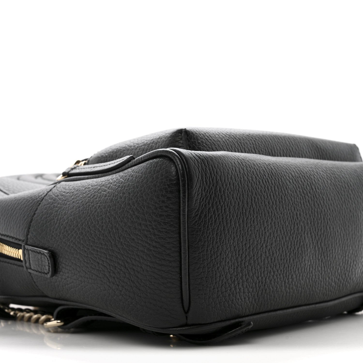 Gucci Pebbled Calfskin Soho Chain Backpack Black