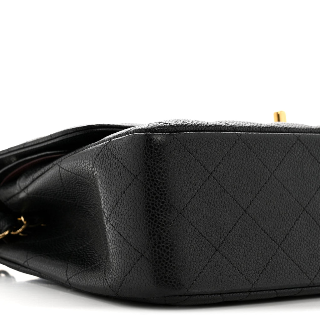 Chanel Caviar Quilted Jumbo Double Flap Black