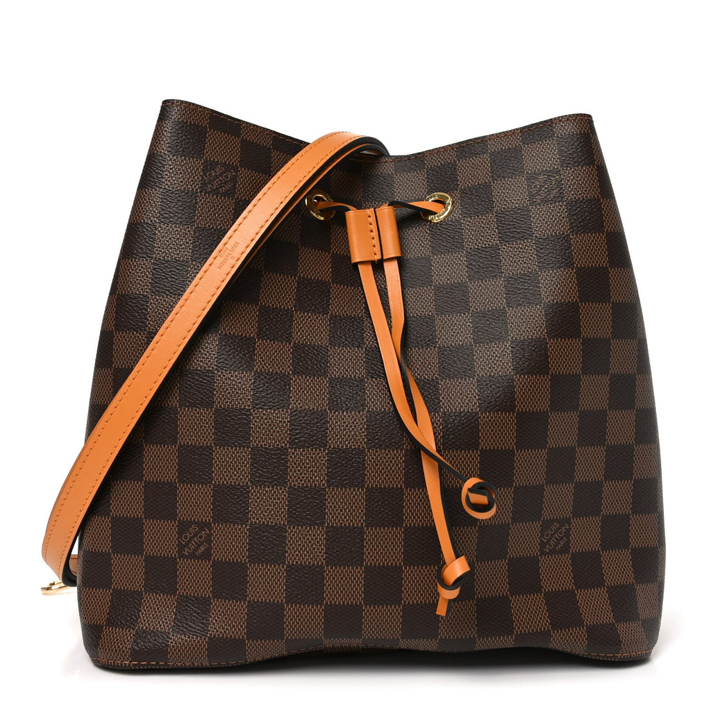 Louis Vuitton Damier Ebene Neonoe MM Safran