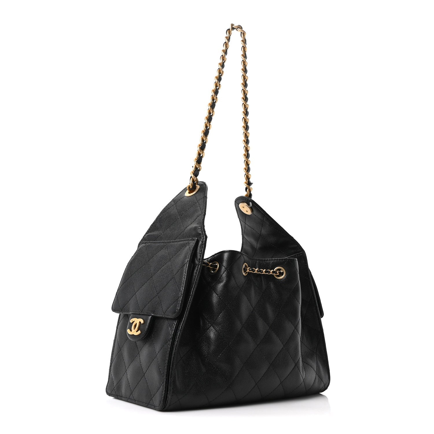 Chanel Caviar Quilted Small Chanel 25 Handbag Black
