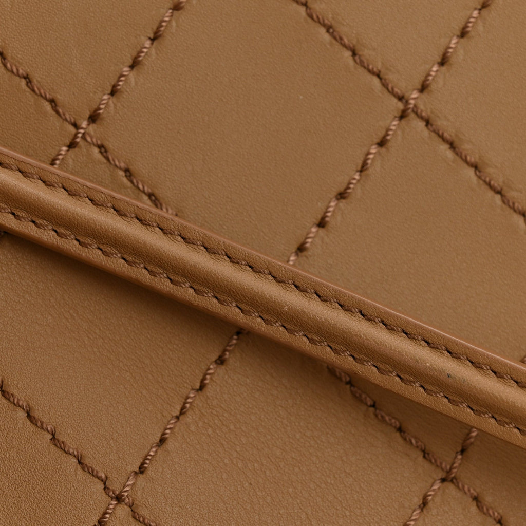 Chanel Calfskin Stitched CC Pocket Tote Beige