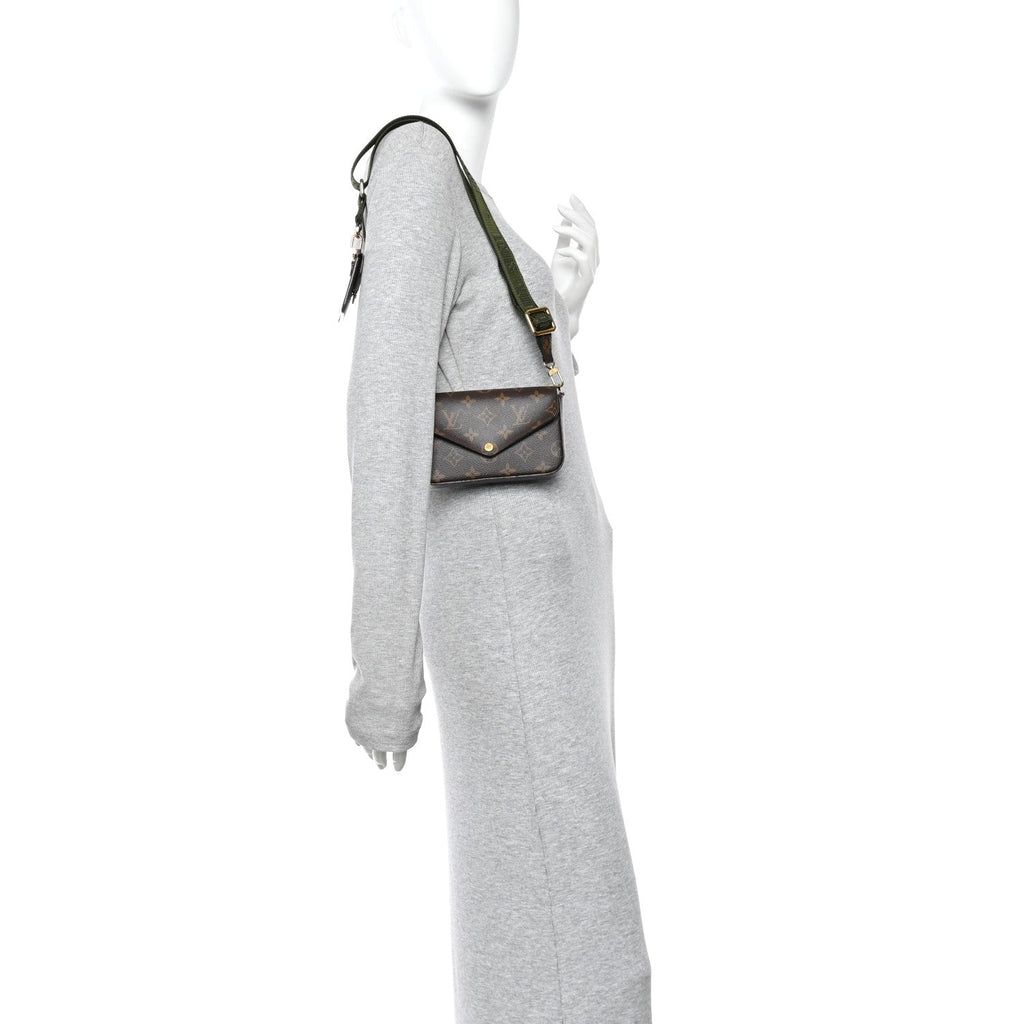 Louis Vuitton Monogram Felicie Strap & Go Kaki