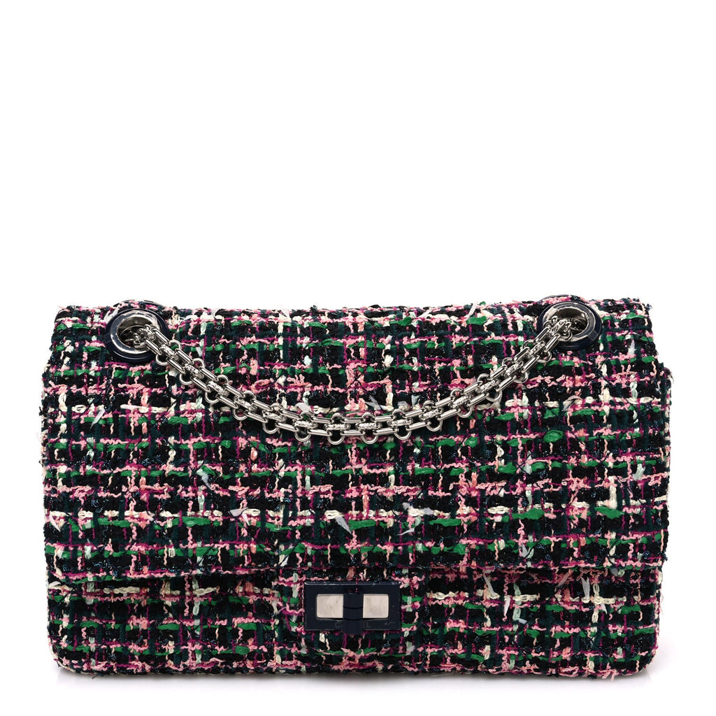 Chanel Tweed Resin 2.55 Reissue 225 Flap Pink