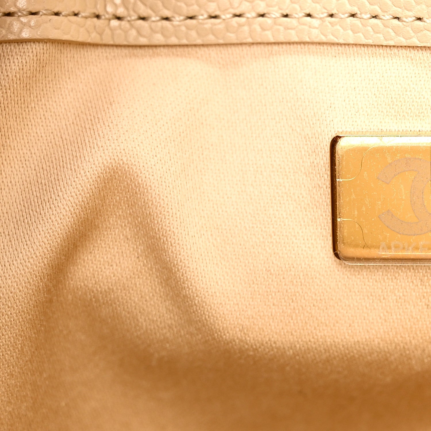 Chanel Caviar Quilted Small Chanel 25 Handbag Light Beige