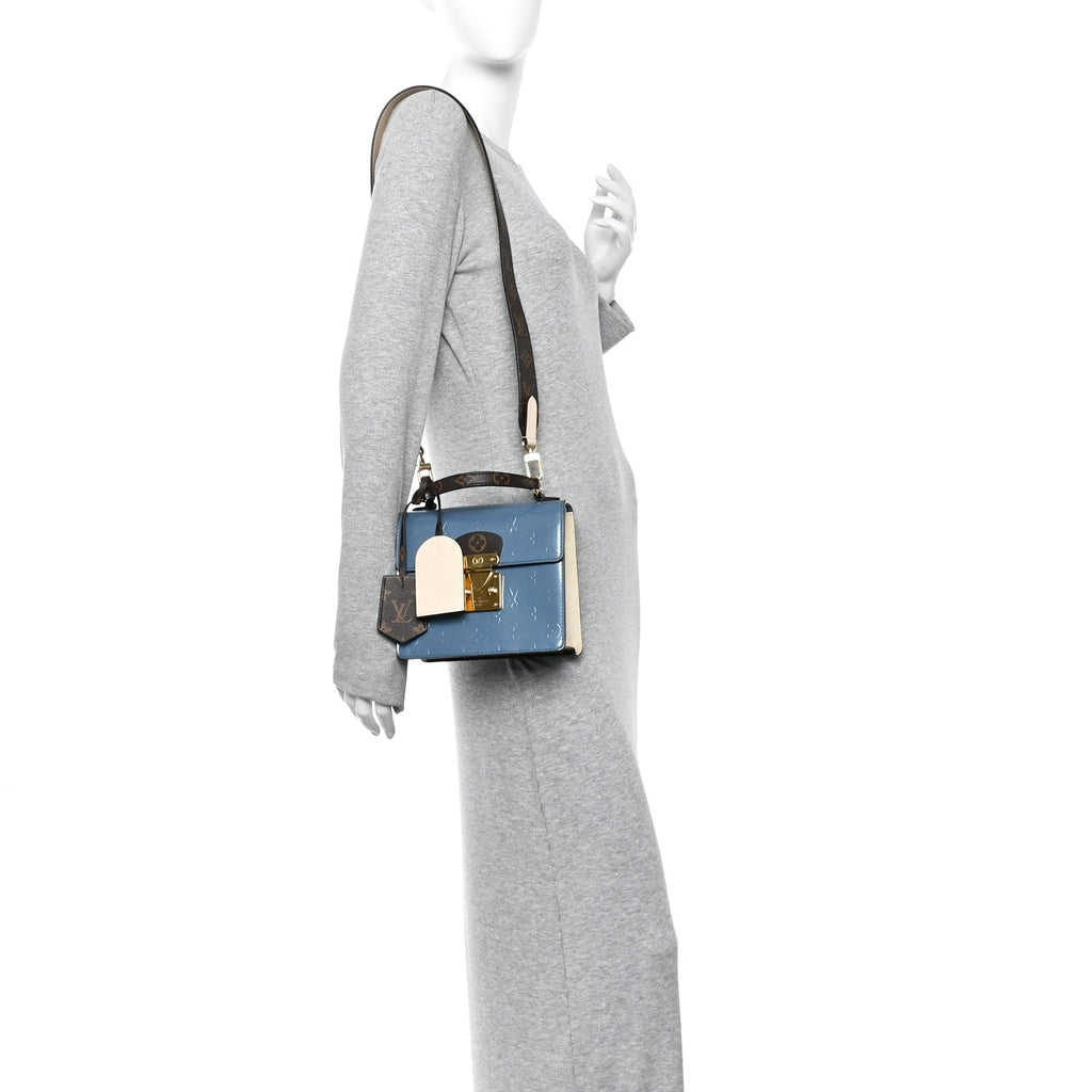 Louis Vuitton Vernis Epi Monogram Spring Street Light Blue