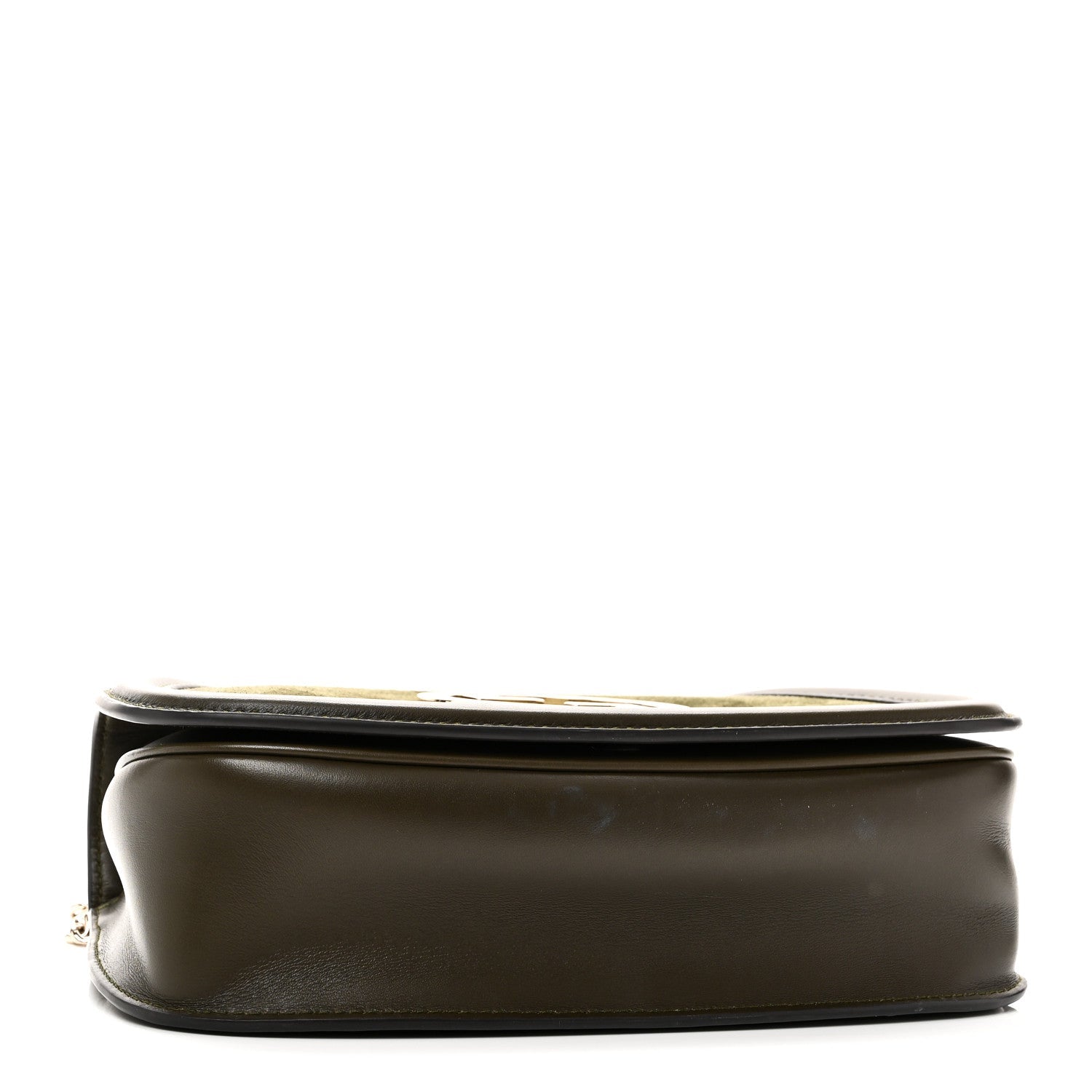 Gucci Suede Calfskin Blondie Medium Shoulder Bag Green