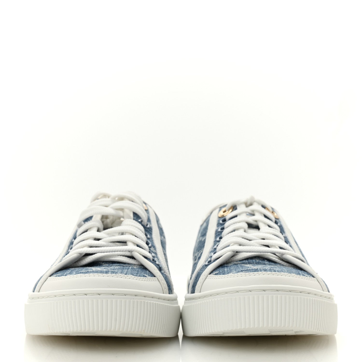Louis Vuitton Denim Monogram Lagoon Sneakers 38 Blue