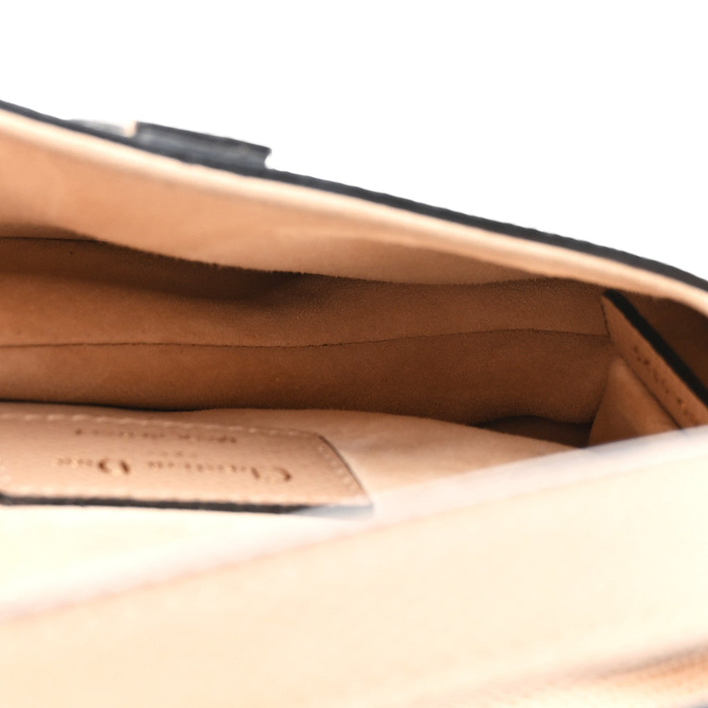 Christian Dior Grained Calfskin Mini Saddle Bag Fard