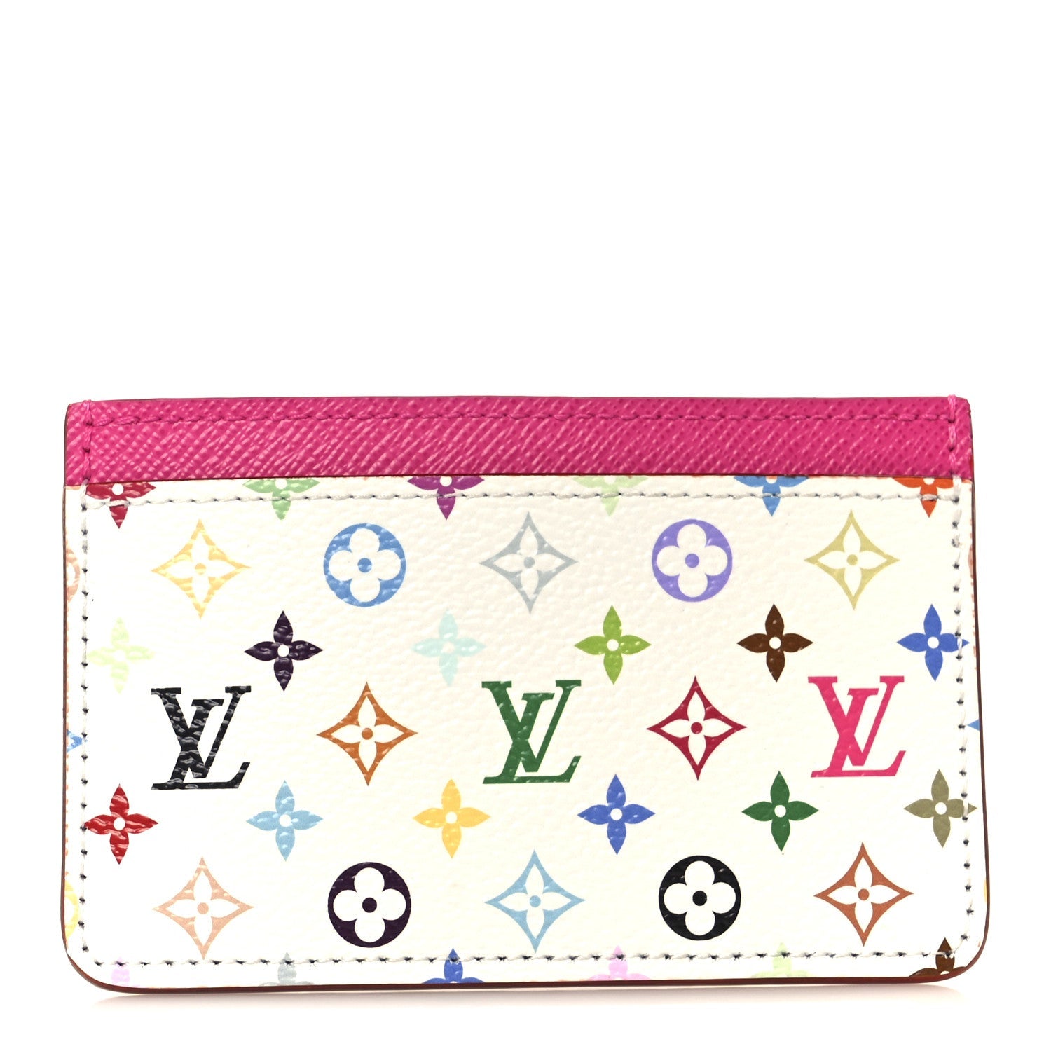 Louis Vuitton LV X TM Monogram Multicolor Card Holder Kawaii Pink