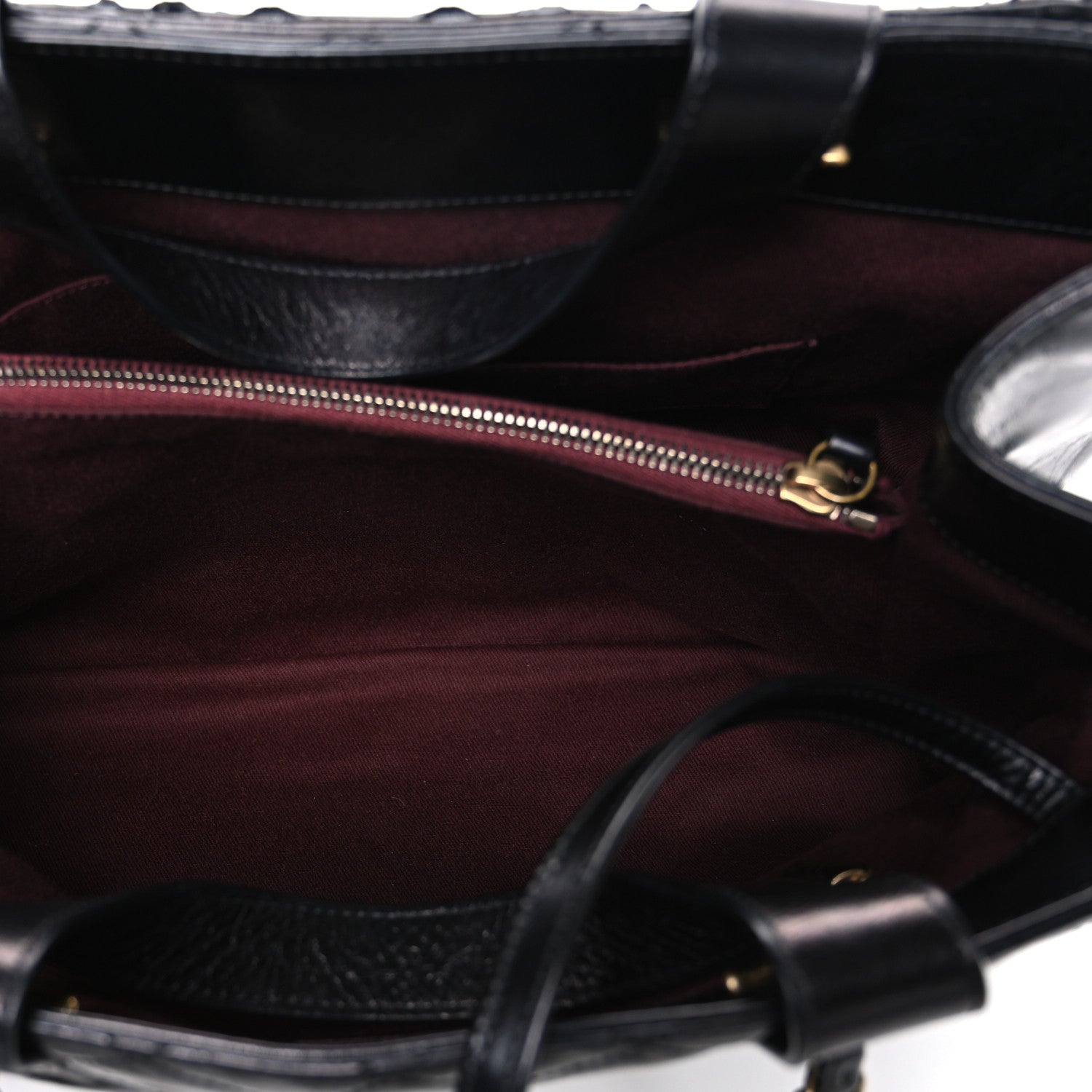 Chanel Snakeskin Glazed Calfskin Quilted Urban Mix Tote Black
