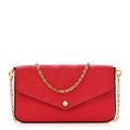 Louis Vuitton Empreinte Pochette Felicie Chain Wallet Scarlet