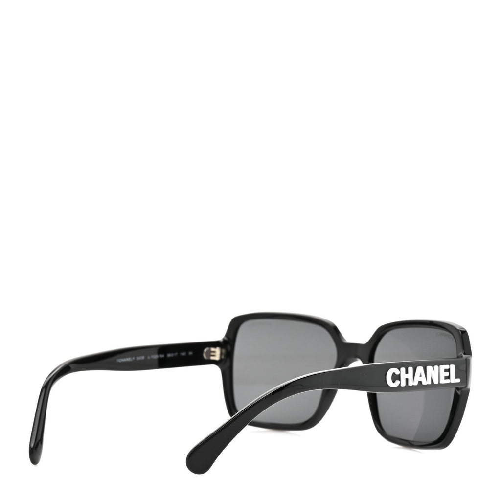 Acetate Square Sunglasses 5408 Black