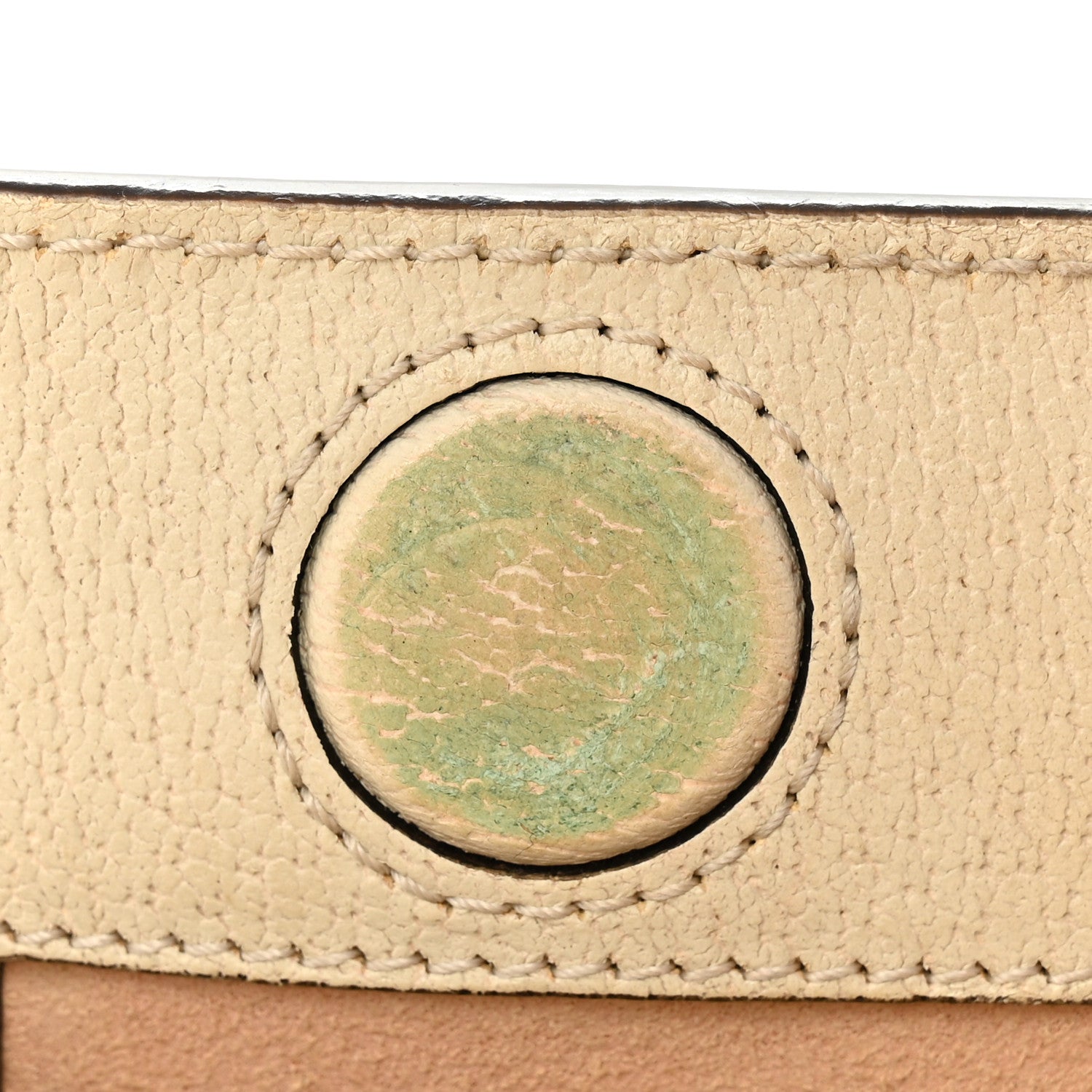 Gucci Textured Calfskin Web Small Ophidia Chain Shoulder Bag Mystic White