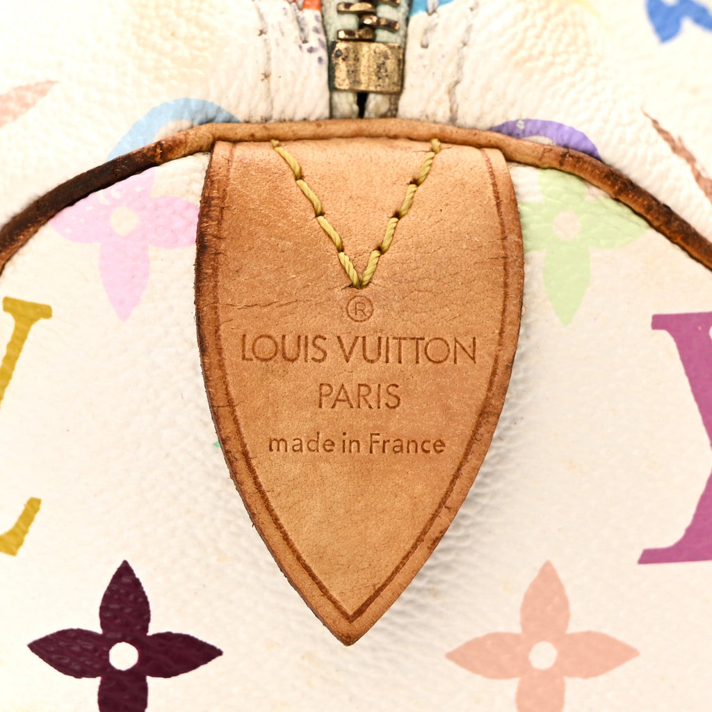 Louis Vuitton Monogram Multicolor Speedy 30 White