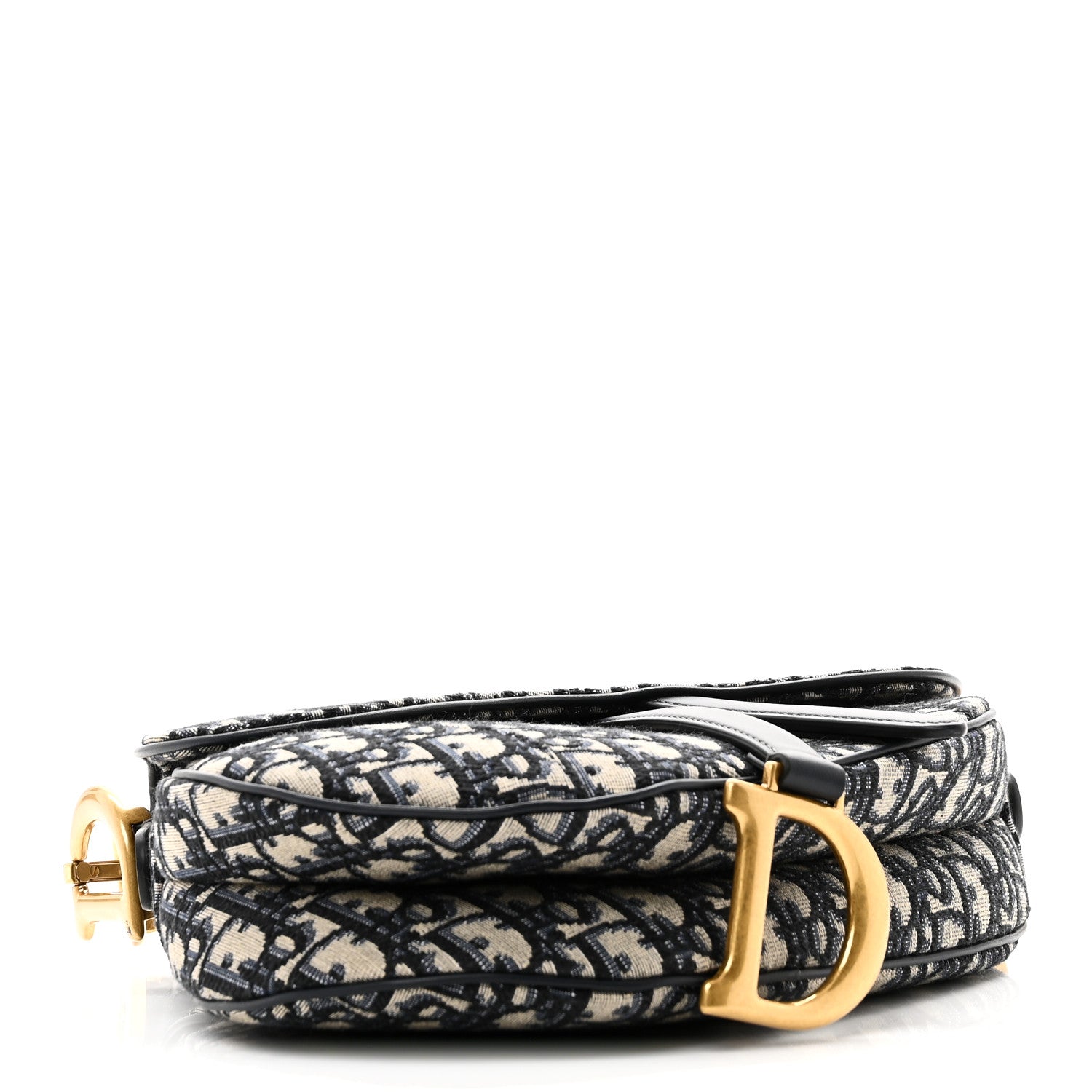 Christian Dior Oblique Saddle Bag Blue