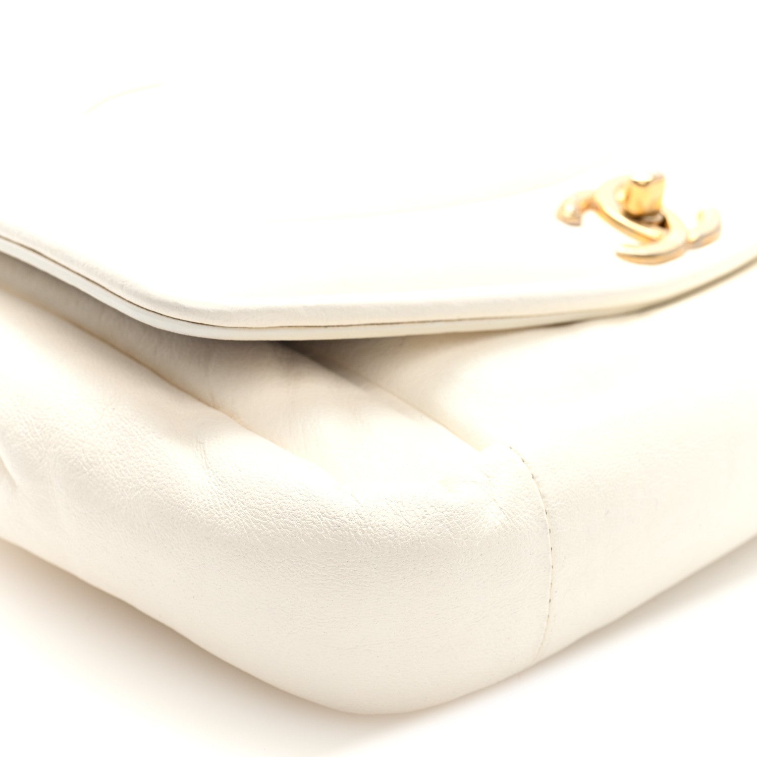Chanel Lambskin Small Simply Flap White