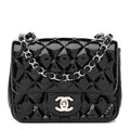 Chanel Patent Calfskin Quilted Mini Square Flap Black