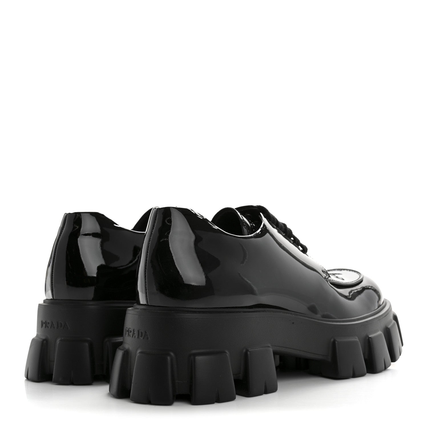Prada Monolith 55mm Derby Loafers 8 Black
