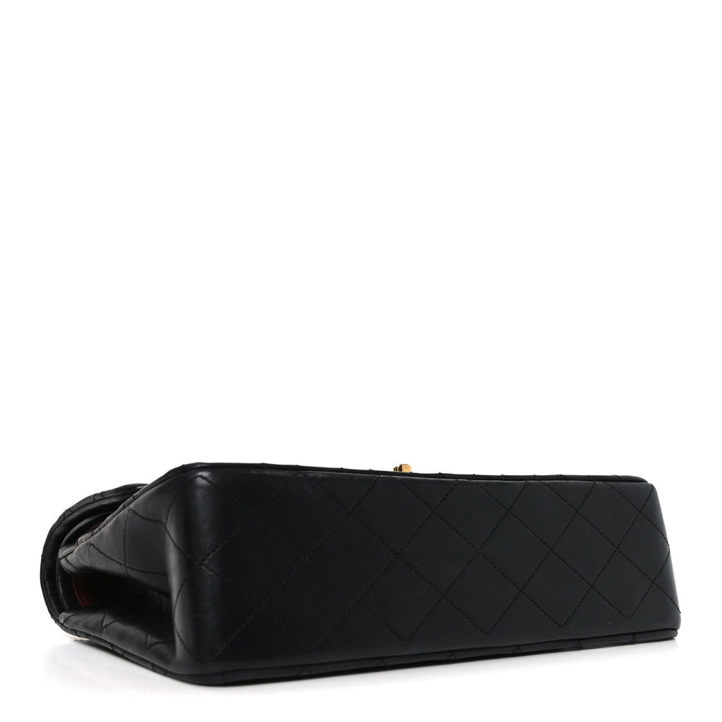 Chanel Lambskin Quilted Small Double Flap Black