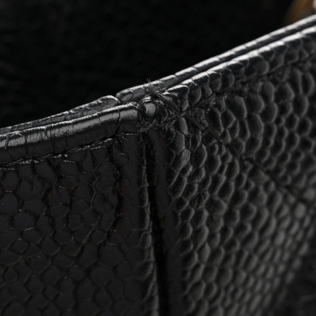 Chanel Caviar Quilted Petit Shopping Tote PST Black