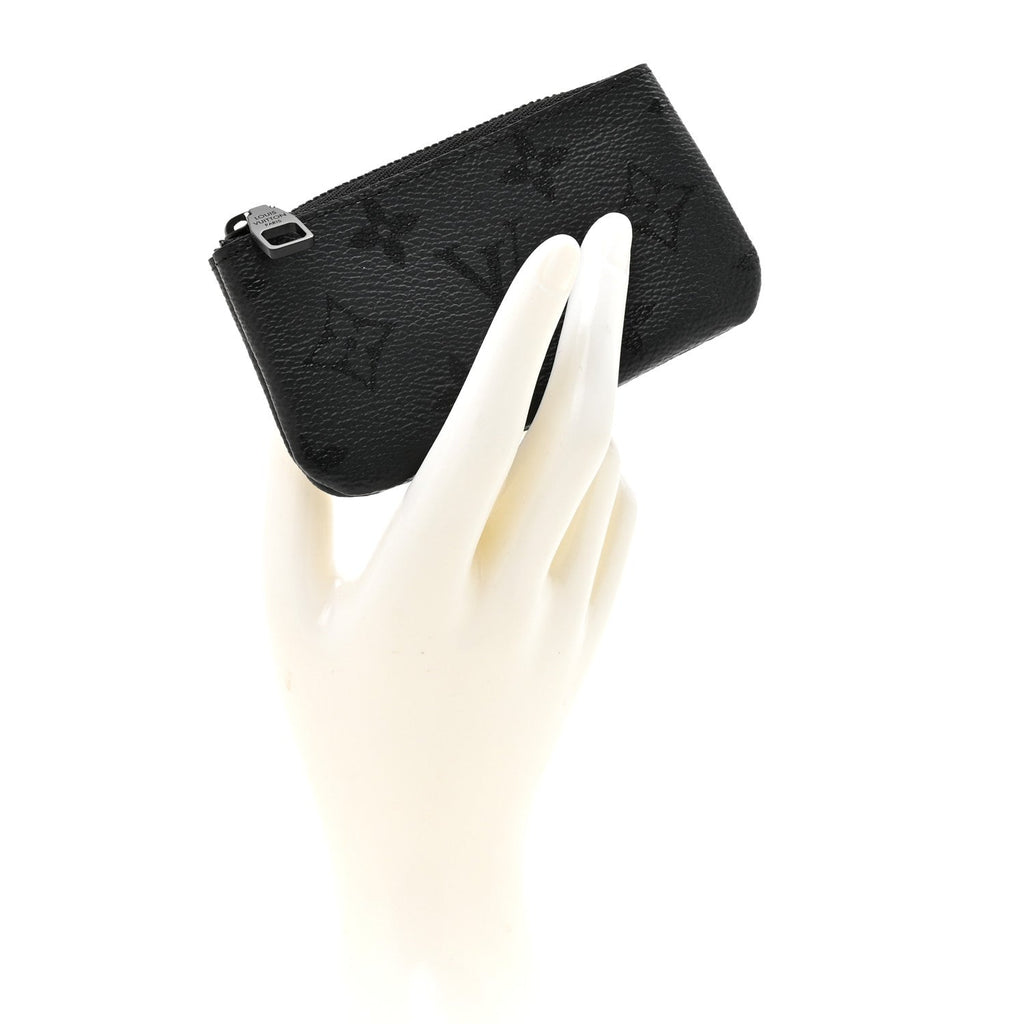 Louis Vuitton Monogram Key Pouch Midnight Black