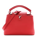 Louis Vuitton Taurillon Capucines BB Rubis