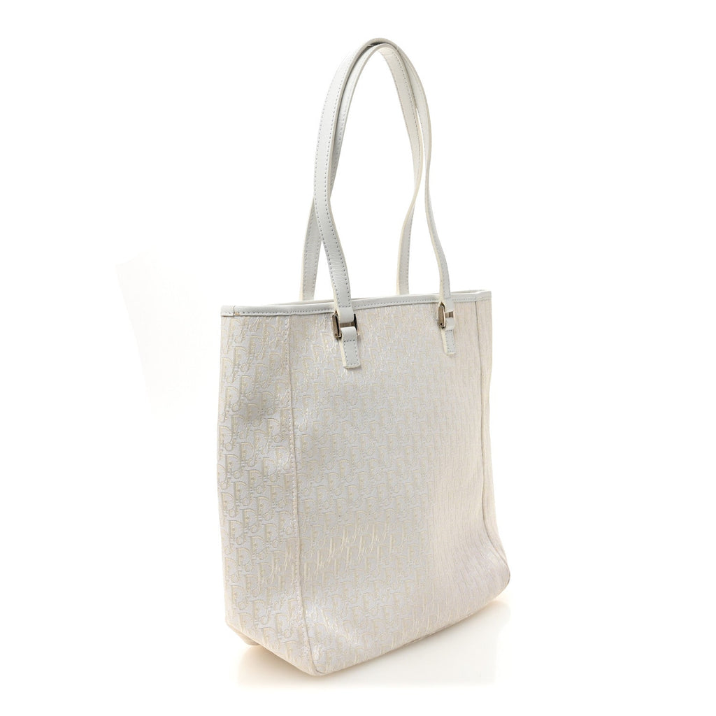 Christian Dior Monogram Tote White