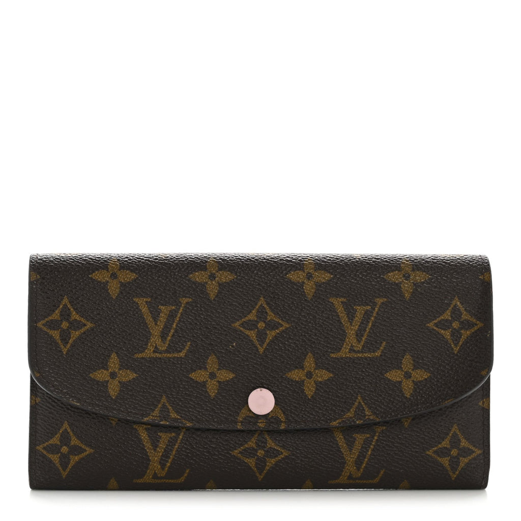 Louis Vuitton Monogram Emilie Wallet Rose Ballerine