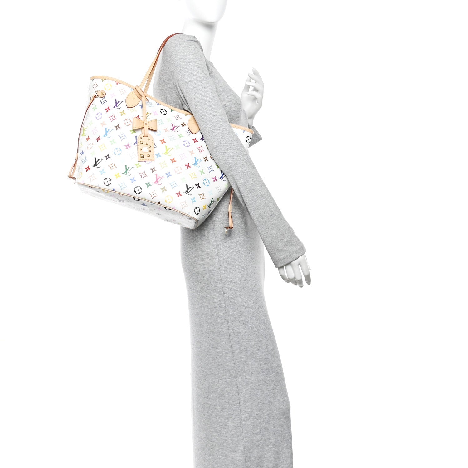 Louis Vuitton LV X TM Monogram Multicolor Neverfull MM White