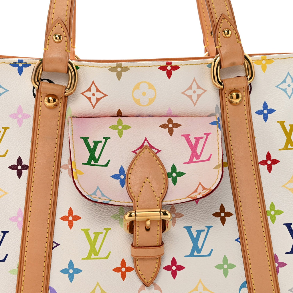 Louis Vuitton Monogram Multicolor Aurelia MM White