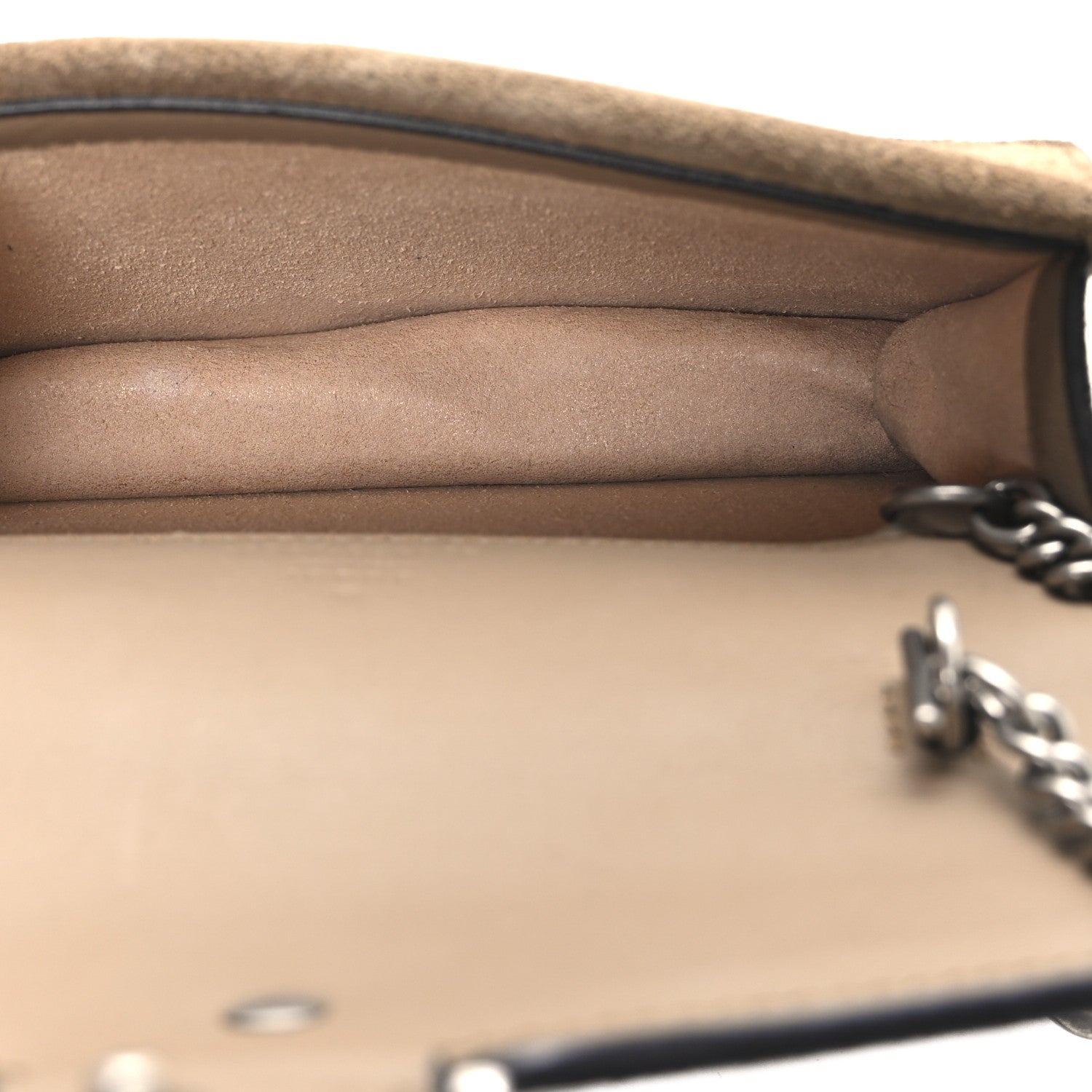 Gucci GG Supreme Monogram Super Mini Dionysus Shoulder Bag Taupe