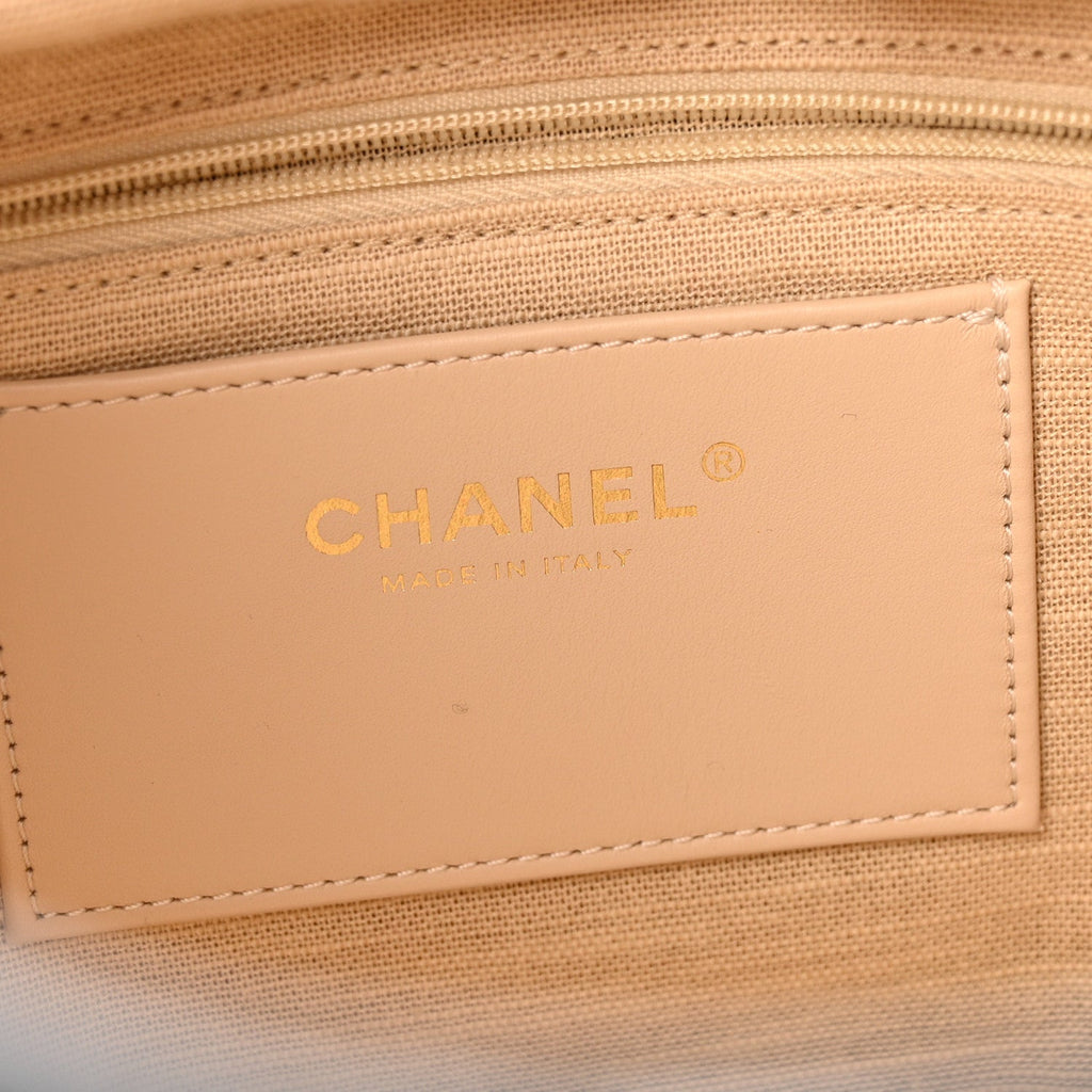 Chanel Calfskin Quilted Large Shopping Bag Black